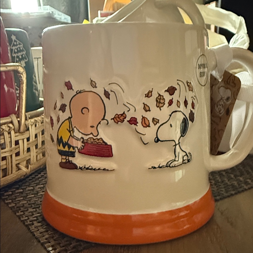 Peanuts Orange Rae Dunn Mug Be Giving